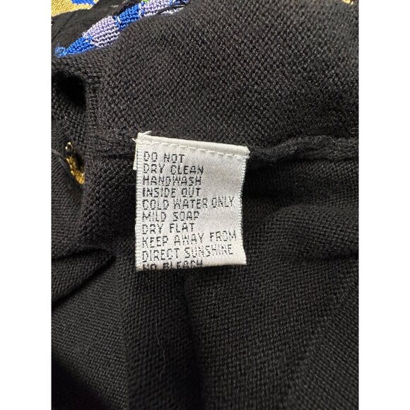 Vintage Just B cardigan beaded artsy dragonflies bold fun whimsy medium workwear - Picture 12 of 14